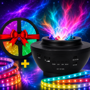 مصباح عرض النجوم والمجرة مع شريط إضاءة RGB